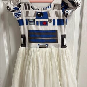 Handmade R2D2 Dress Size 8 Disney Parks Tulle Puff Sleeve STAR WARS